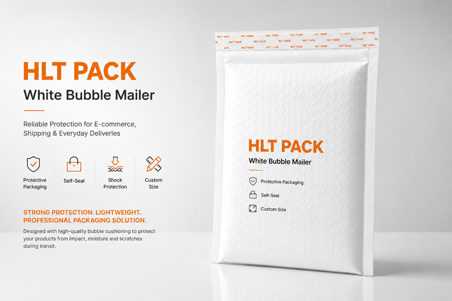 White Poly Bubble Mailer 1