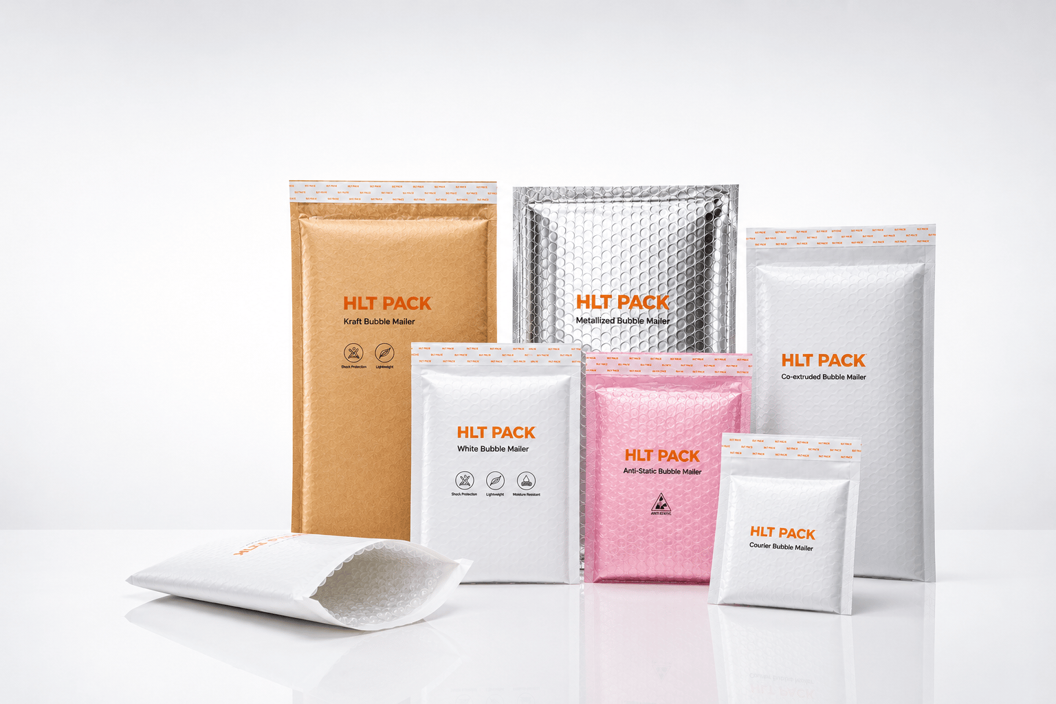 White Poly Bubble Mailer 3